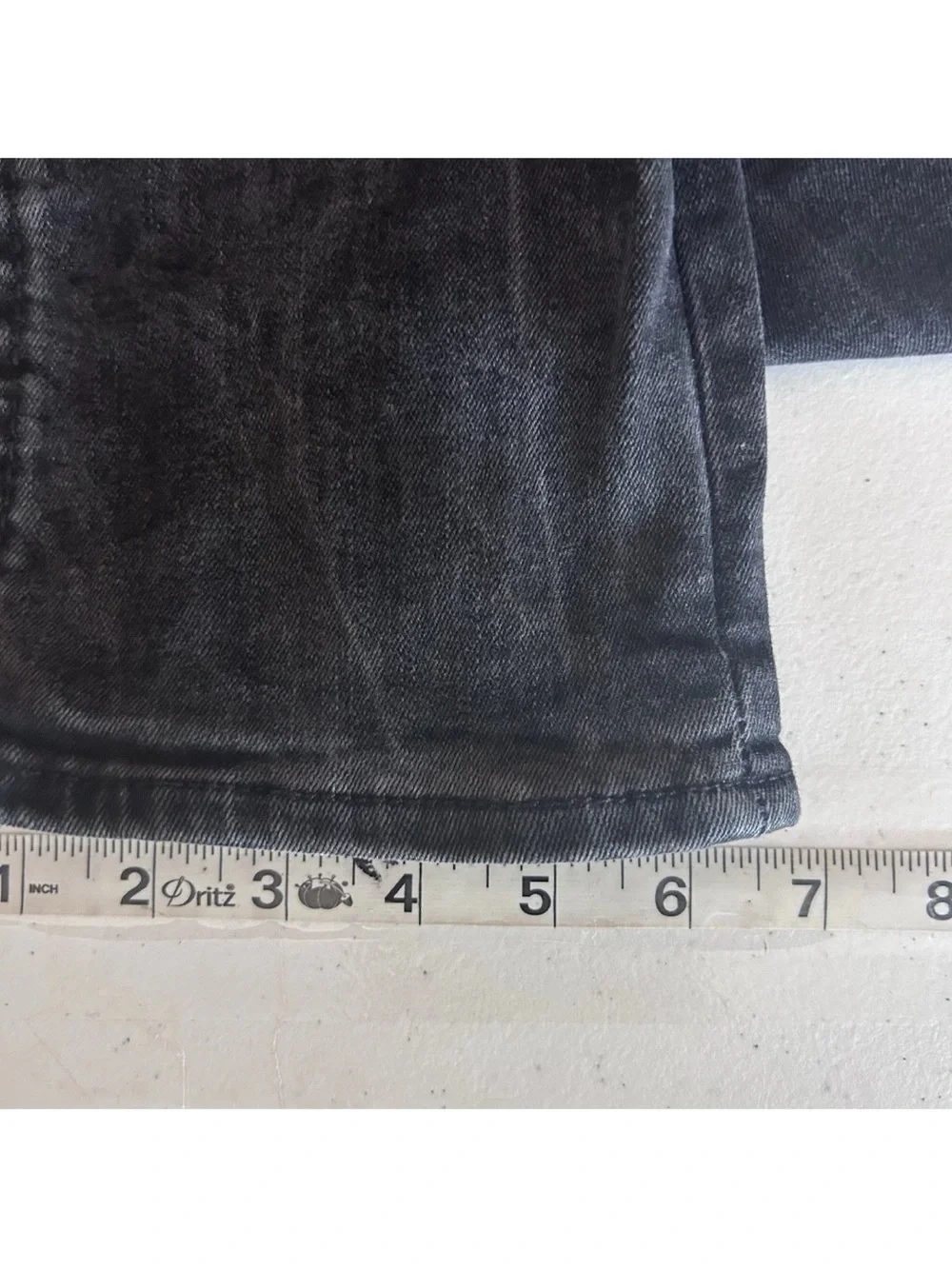 True Religion Jeans Mens 34x32 Black Rocco Relaxed Skinny Five Pocket Flaps